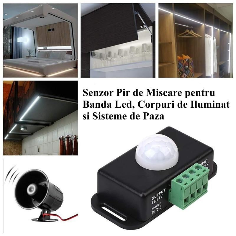 PIR-8 Motion Sensor Switch 24V-6A