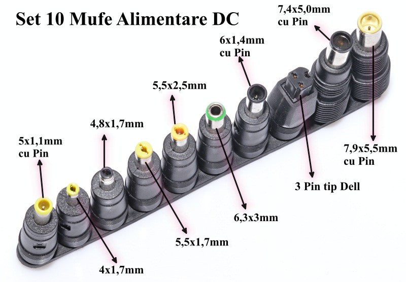 Set of 10 DC Power Jacks
