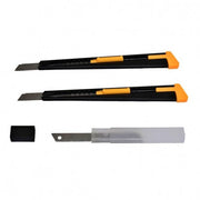 Set of 2 Mini Metal Cutters with 9mm Narrow Blade and Refill