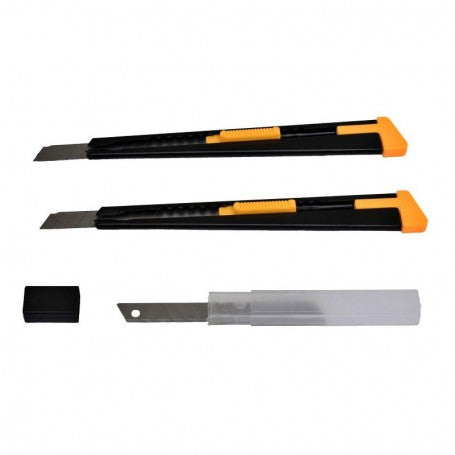 Set of 2 Mini Metal Cutters with 9mm Narrow Blade and Refill