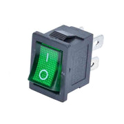 ON/OFF Mini Switch 220V Green LED 4C