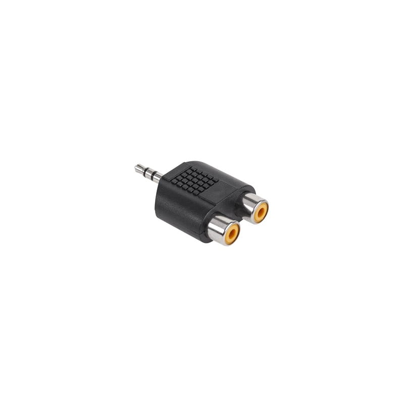 Adapter 3.5mm Male Jack - 2 x RCA Female