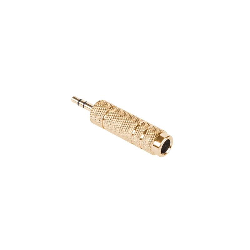 Adapter Jack 3.5 Male ST - Jack 6.3 Female ST Gold