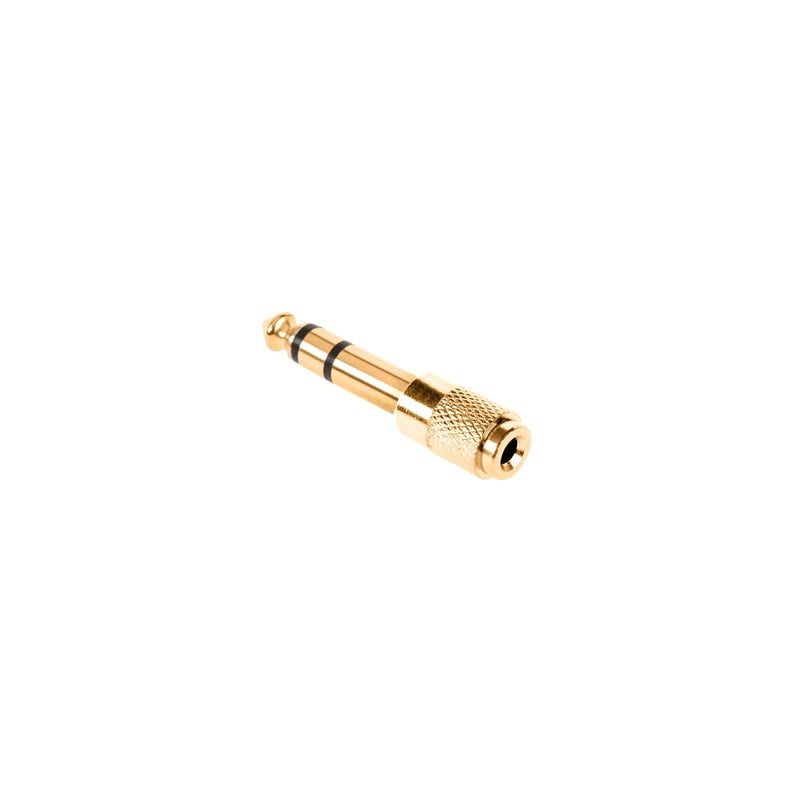 JAC 6.3 Male ST to JAC 3.5 Female ST Adapter, Metallic Gold