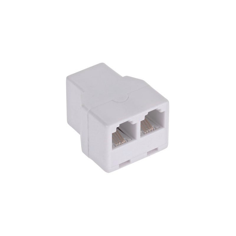 Telephone Extension Adapter Female - 2 x Female 6p-4c
