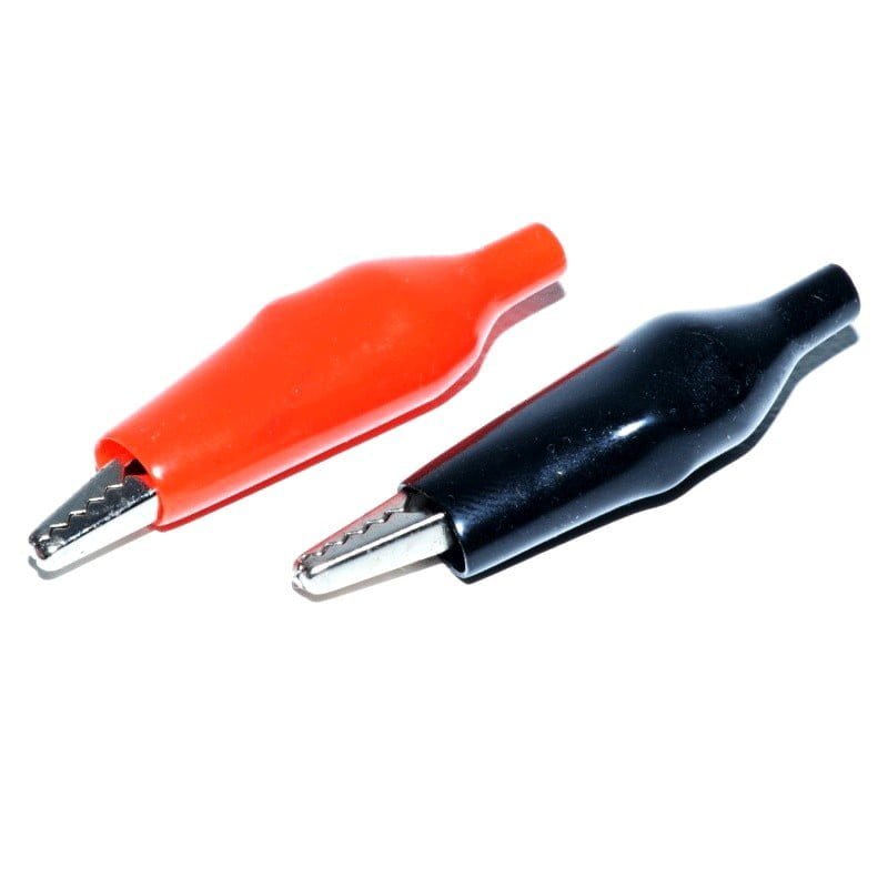 Insulated Alligator Clips 50MM, 2 PCS/SET