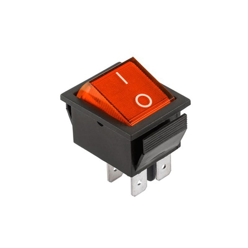 Red ON-OFF IRS Switch 250V/15A KCD4