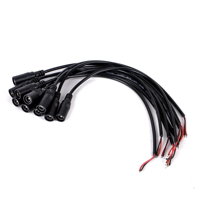 DC Power Jack 2.1/5.5MM Female with 30cm Cable