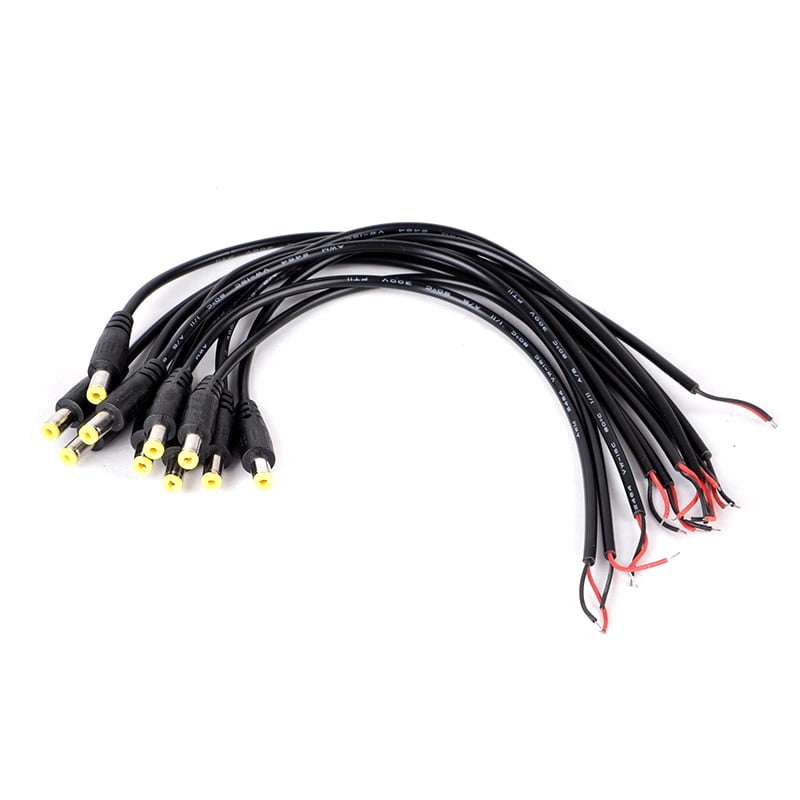 DC Power Plug 2.1/5.5MM Male with 30cm Cable