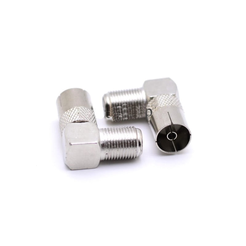 TV Plug Mama Metal to F Elbow 90°