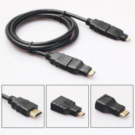 HDMI + Mini + Micro Cable Set 1.5M