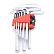 Set of 9 Professional Hex Key Wrenches, From 1.5mm to 10mm, Plastic Holder
