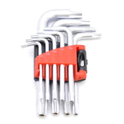 Set of 9 Torx Keys, Star Type, from T15 to T55