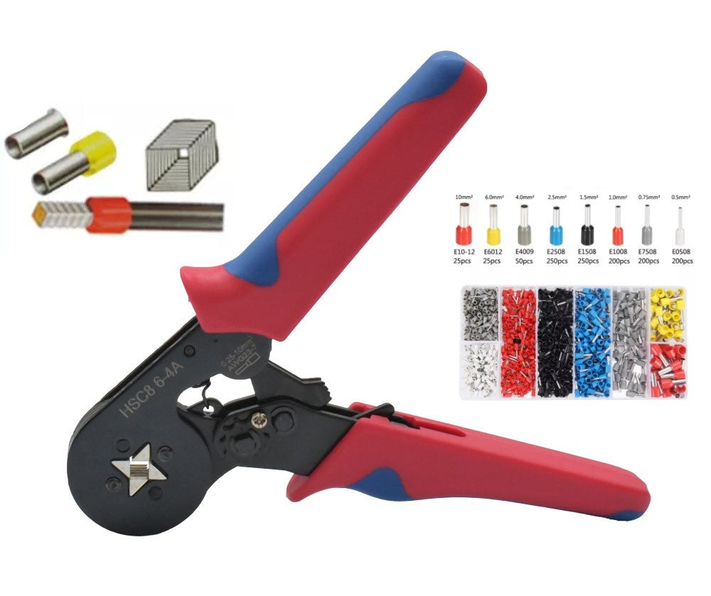 HSC8/6-4 Crimping Tool Set + 1200 Terminals