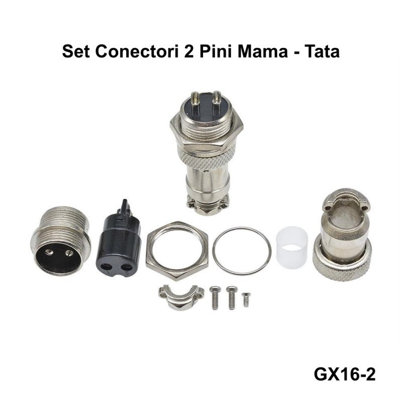 2-Pin Aviator Type Connector Set