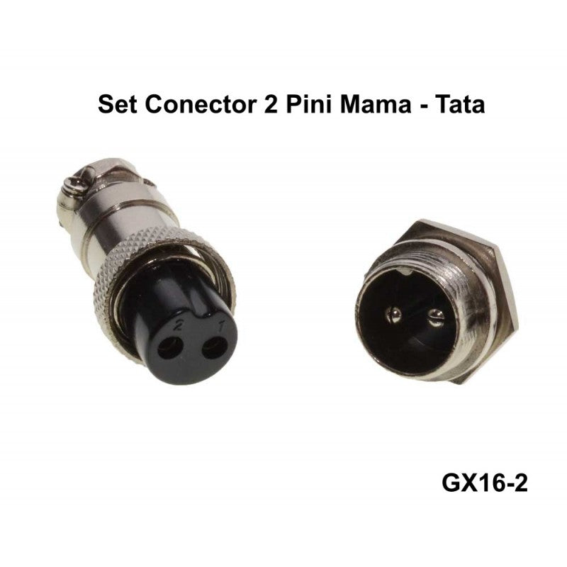 2-Pin Aviator Type Connector Set