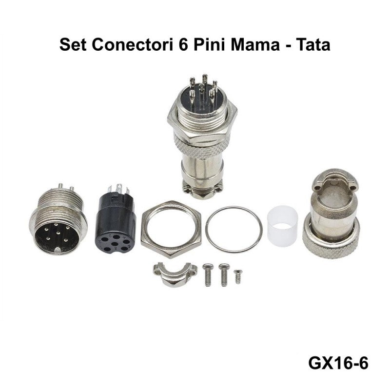 6 Pin Aviator Type Connector Set