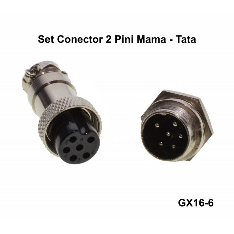 6 Pin Aviator Type Connector Set