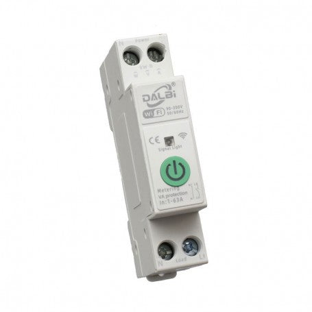 Smart Wi-Fi Circuit Breaker, 1-63A, 1P+N Energy Monitoring, Under/Over Voltage Protection - TUYA SigMesh / ZigBee