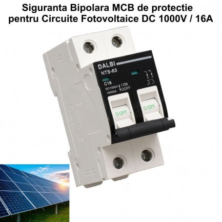 DC 1000V Photovoltaic Circuit Breaker - 2P / 16A