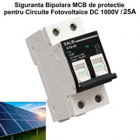 DC 1000V Photovoltaic Circuit Breaker - 2P / 63A
