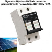 DC 1000V Photovoltaic Circuit MCB - 2P / 32A
