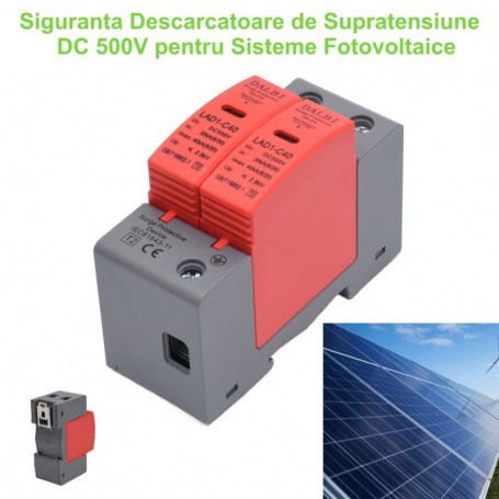 DC 500V Photovoltaic System Safety / LAD1-C40 Surge Arrester