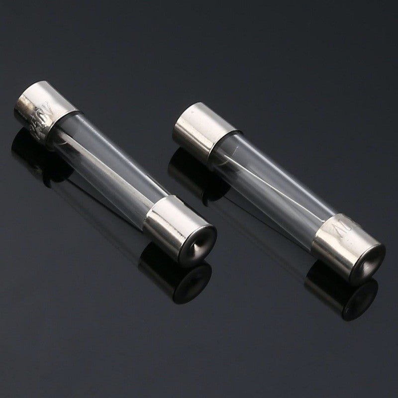 Fast-Acting Fuse 1A, Glass, Fusible, Size 6x30mm, Set of 100 pcs