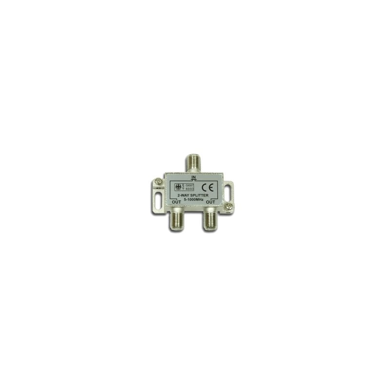 2-way TV splitter and Frequency 5 - 1000 MHz