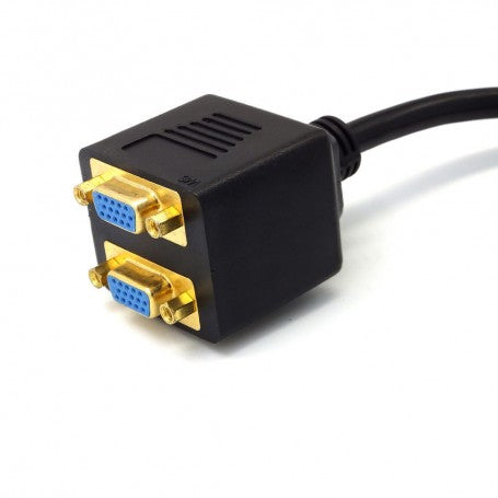 VGA Splitter Male - 2 VGA Female/Black