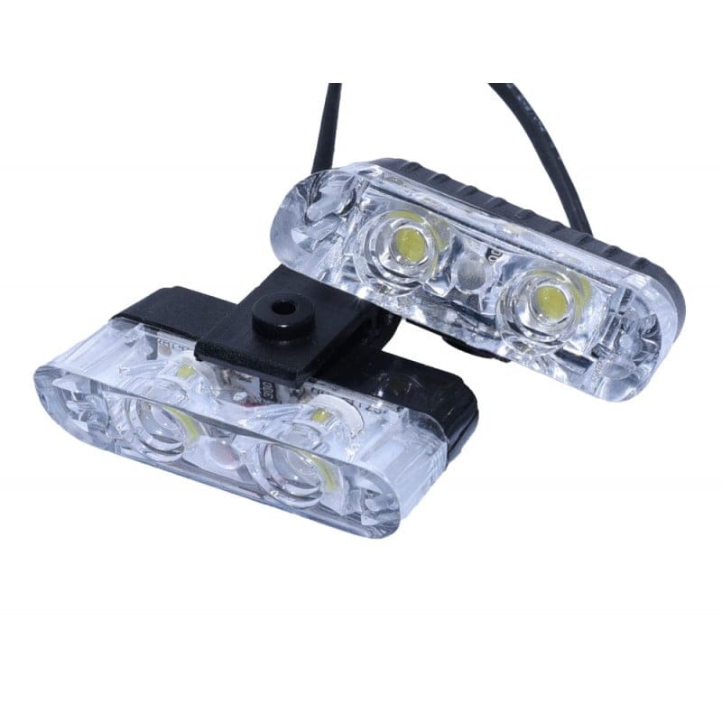 Car Strobe Lights, Emergency/Intervention, Remote Control, 30W, White-Yellow