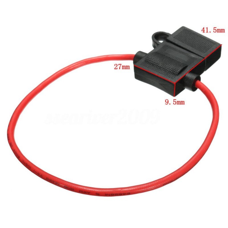Automotive Safety Fuse Holder 19x13mm, in-line