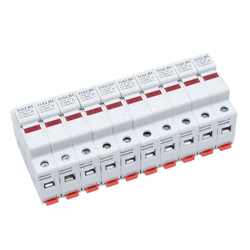 Fuse Holder 10x38mm / DC 1000V Photovoltaic System - 10pcs/set