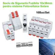 Fuse Holder 10x38mm / DC 1000V Photovoltaic System - 10pcs/set