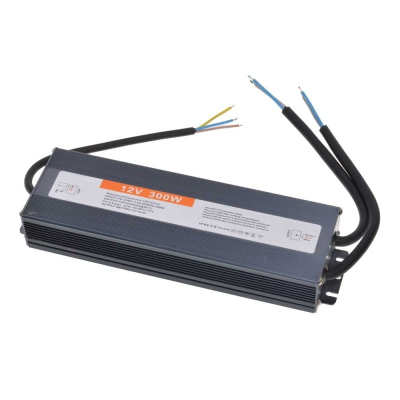 Slim Power Supply, Outdoor, 300W, 25A, IP68