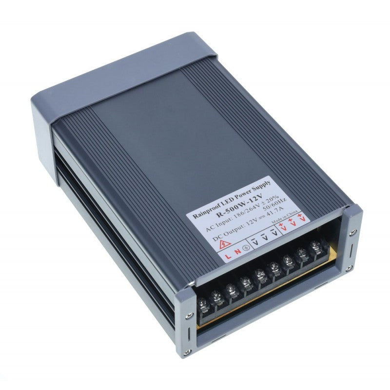Power Supply, Outdoor, 12V, 500W, 41.7A, IP52