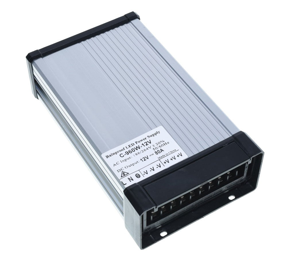Power Supply, Outdoor, 12V, 960W, 80A, IP52