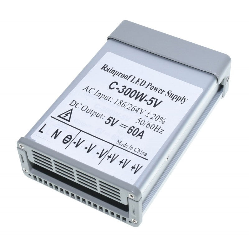 Power Supply, Outdoor, 5V, 300W, 60A, IP52
