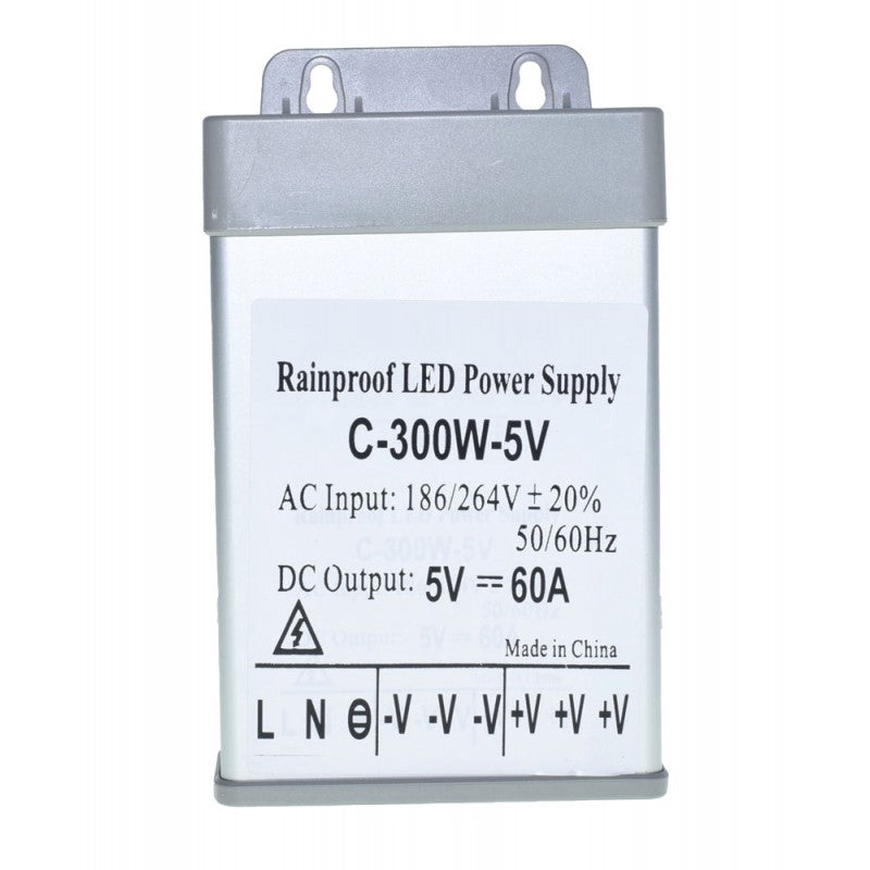 Power Supply, Outdoor, 5V, 300W, 60A, IP52