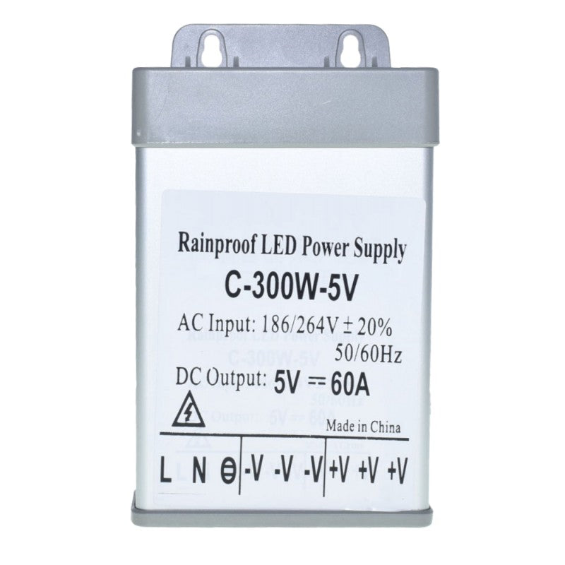 Power Supply, Outdoor, 5V, 300W, 60A, IP52