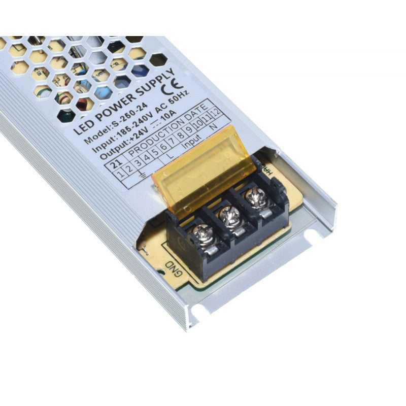 Power Supply, Slim, Internal, 24V, 10A, 240W