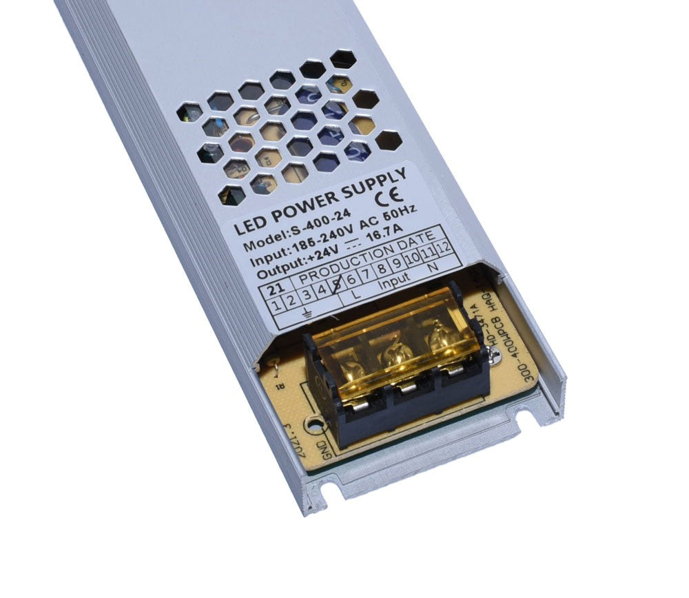 Power Supply, Slim, Indoor, 24V, 16.7A, 400W