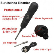 MINI Electric Screwdriver with 3.6V Battery and Reversible Direction