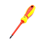 Insulated Yellow Screwdriver with LED 5X100MM / Slotted
