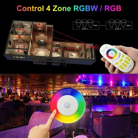 4-Zone RGBW / RGB LED Controller Remote - 2.4GHz