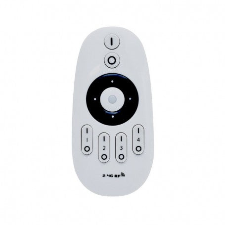 LED CCT Monocolor Controller Remote, 4 Zones, 2.4GHz RF - Intensity and Temperature Adjustment