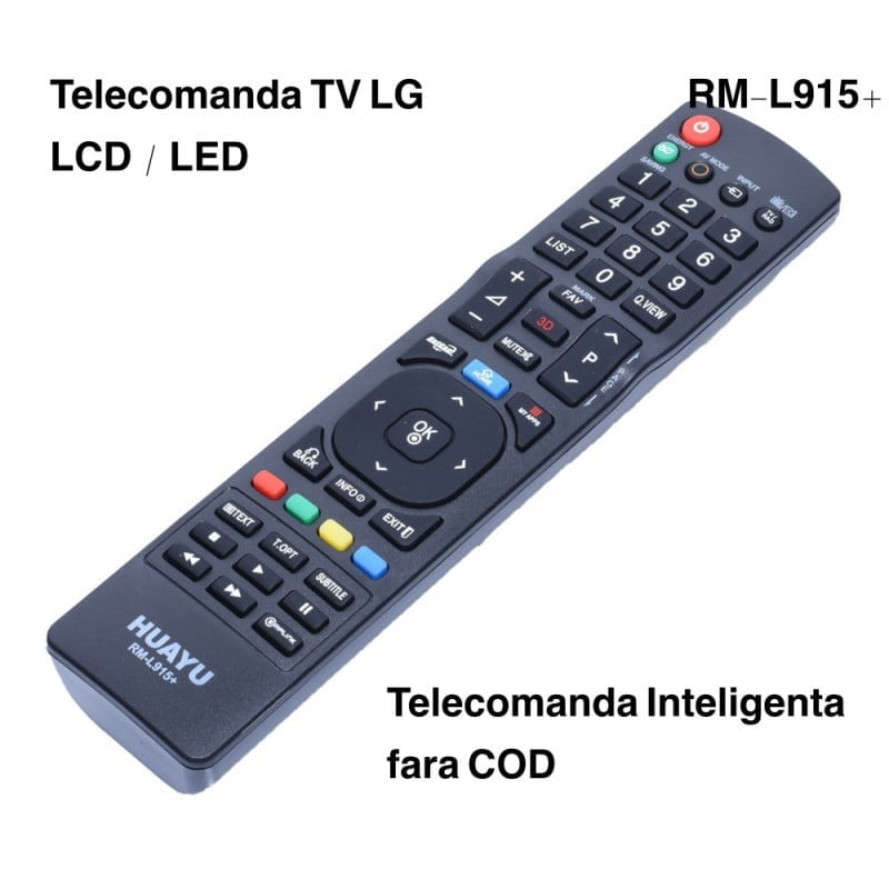Remote control for LG TV, Universal, LED/LCD
