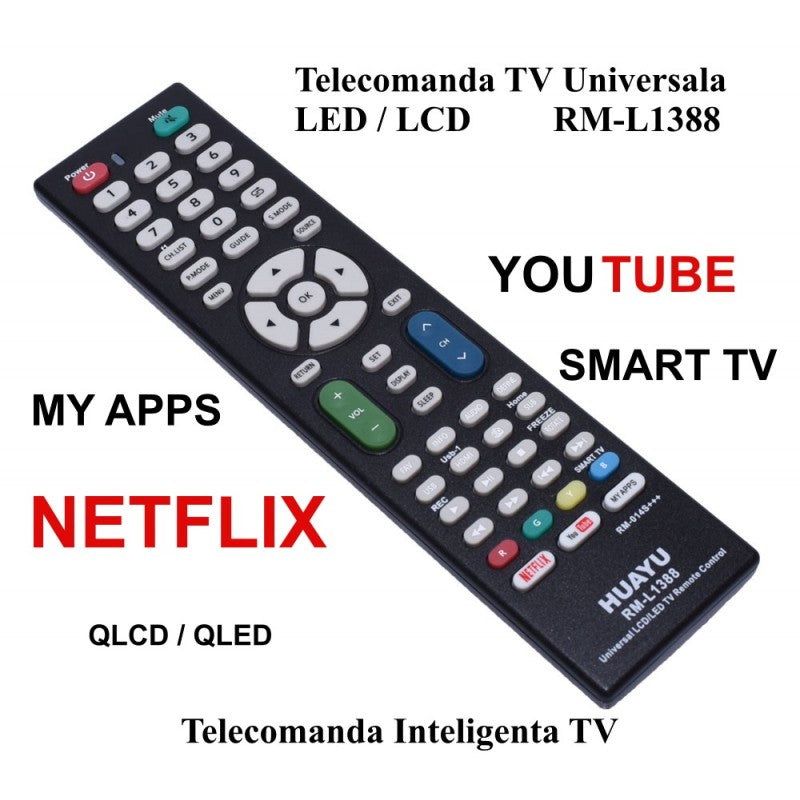 Universal Remote Control for LCD/LED TV, Joly Type, RM-L1388