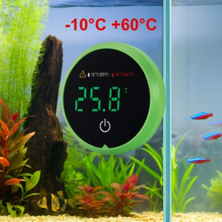 Digital Aquarium Thermometer with LED display and glass mounting AT-3