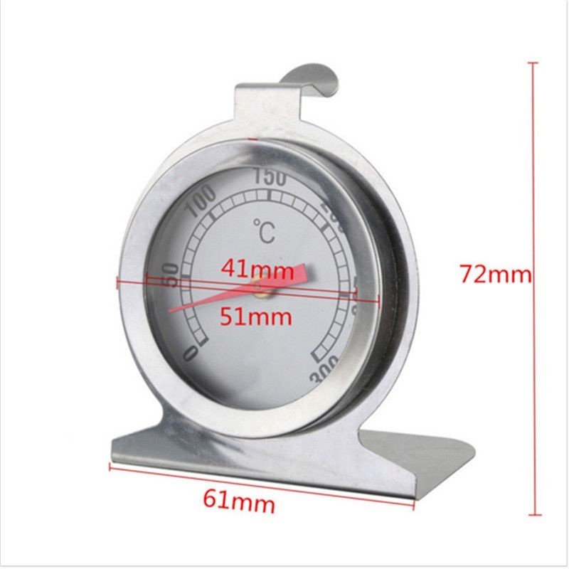 Metallic Oven Thermometer 300˚C, Pizza/Bread/Pretzel Oven